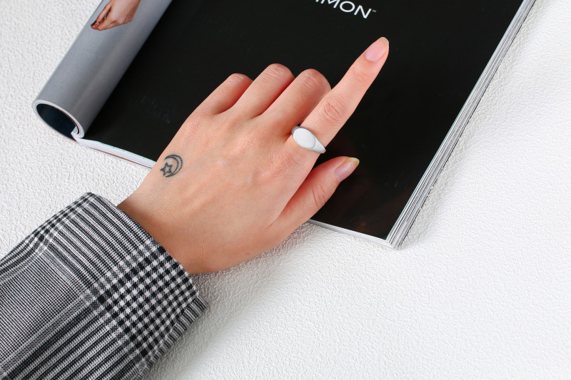 Wholesale Steel Women's Engraving Signet Ring