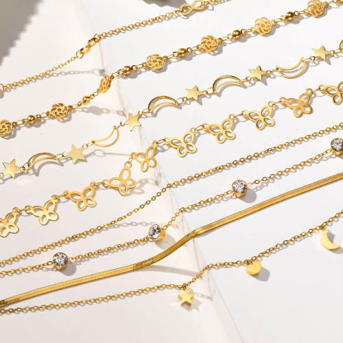 Wholesale Stainless Steel Various Styles of Anklets
