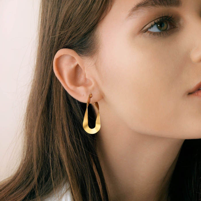 Wholesale Stainless Steel Mobius Earrings