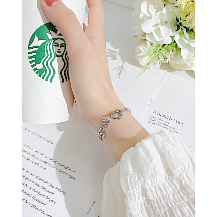 Wholesale Stainless Steel Ball Chain Bracelet with Bead