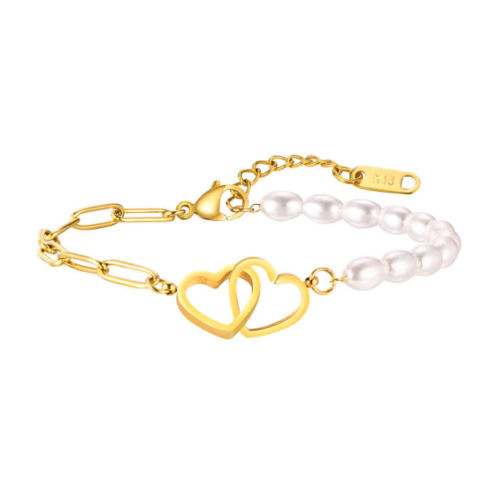 Wholesale Stainless Steel Women Bracelet with Love