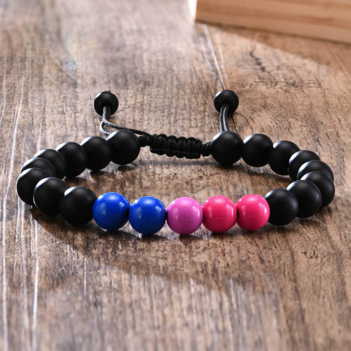 Wholesale Acrylic and Carnelian Beads Bracelet