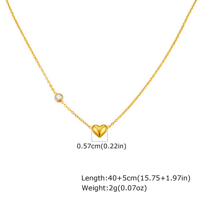 Wholesale Stainless Steel Butterfly Zirconia Necklace