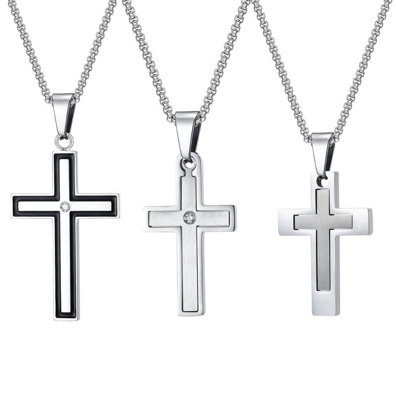 Wholesale Stainless Steel Men's Cross Pendant