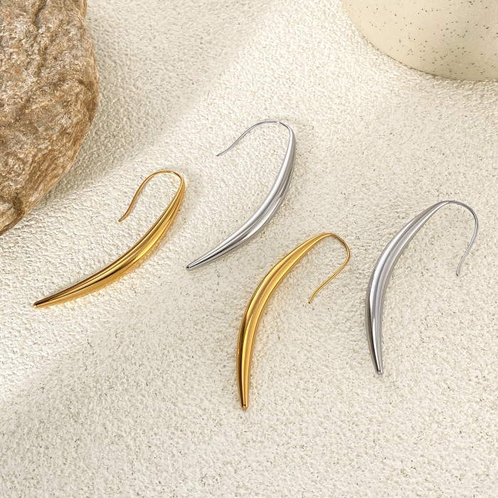 Wholesale Stainless Steel Fashion Simple Earrings
