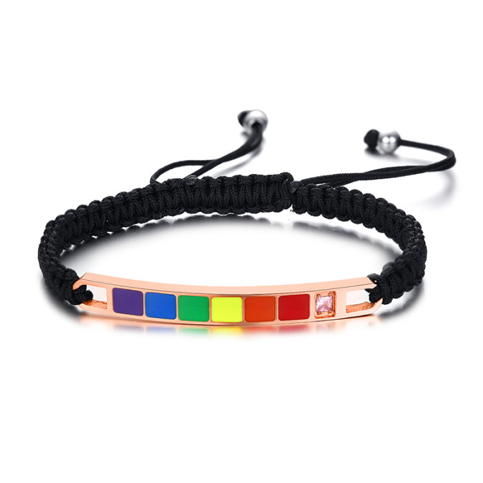 Wholesale Stainless Steel Rainbow Gifts Bracelet
