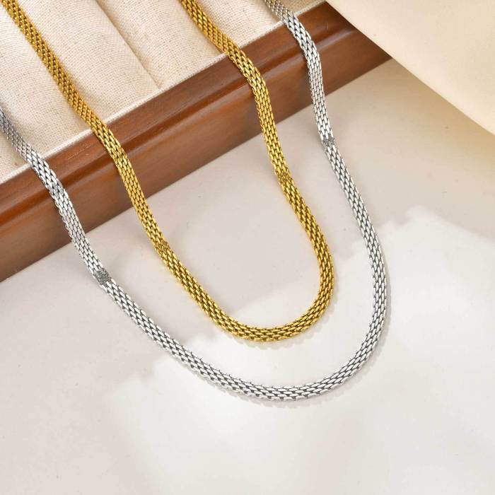 Wholesale Stainless Steel Mesh Necklace