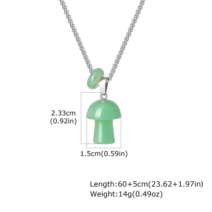 Wholesale Stainless Steel Mushroom Pendant