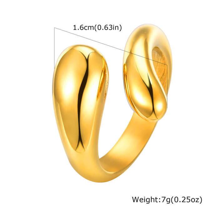 Wholesale Stainless Steel Fashion Women Irregular Rings