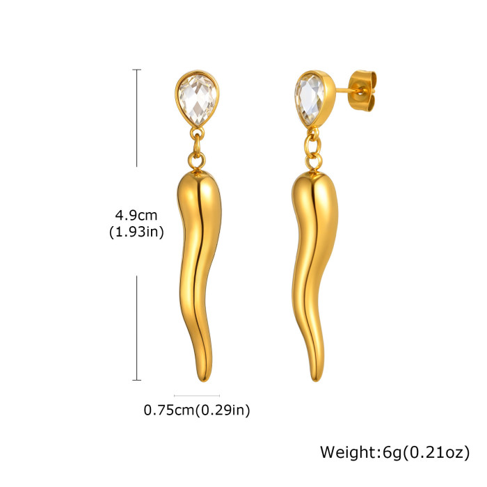 Wholesale Stainless Steel Pepper Earrings