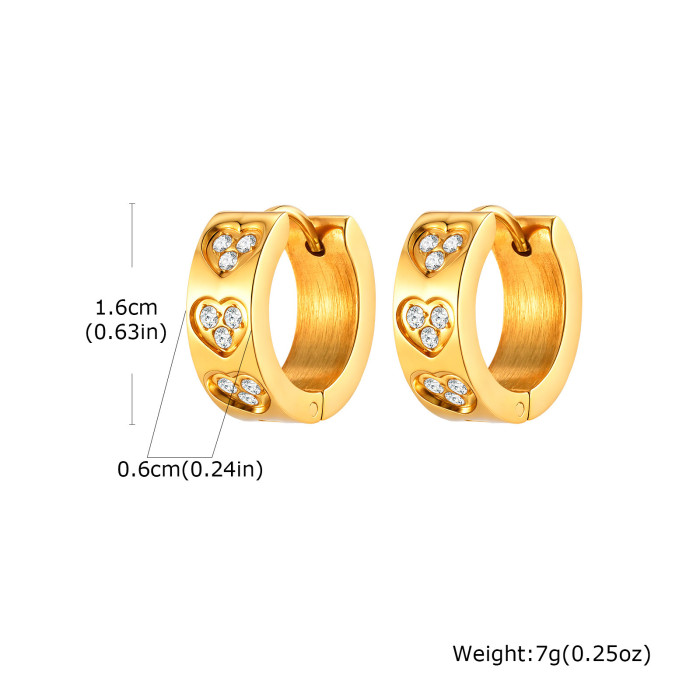 Wholesale Stainless Steel Sweet Earrings