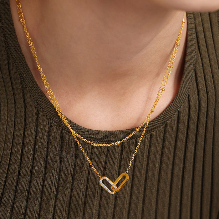 Wholesale Interlocking Oval Link Jewelry Set