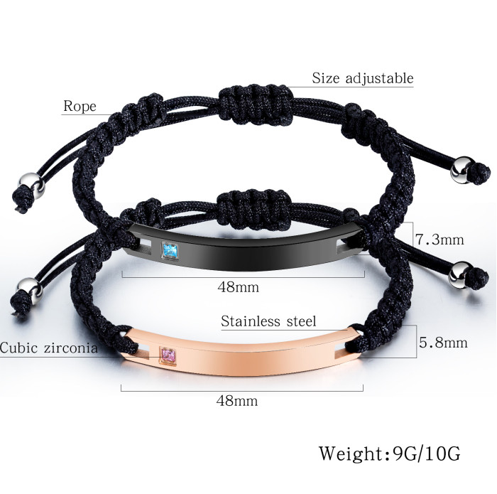 Wholesale Stainless Steel Couple Id Bracelets