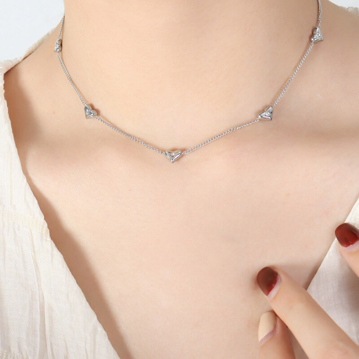Wholesale Stainless Steel Heart Jewelry Set