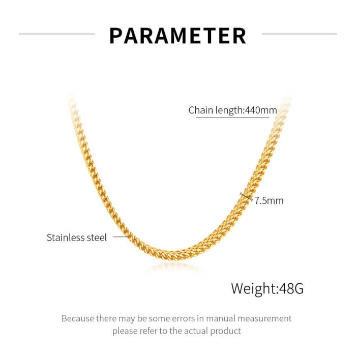 Wholesale Stainless Steel Mens Chain Necklace