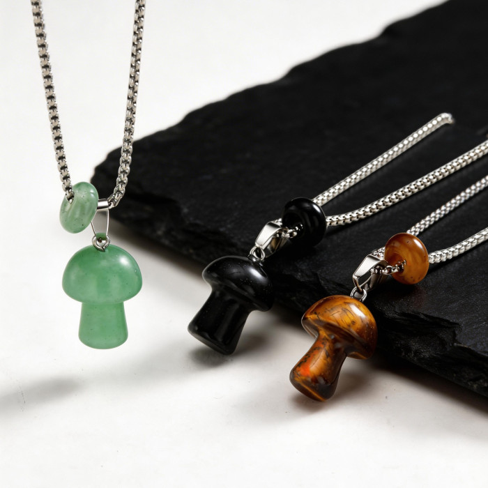 Wholesale Stainless Steel Mushroom Pendant