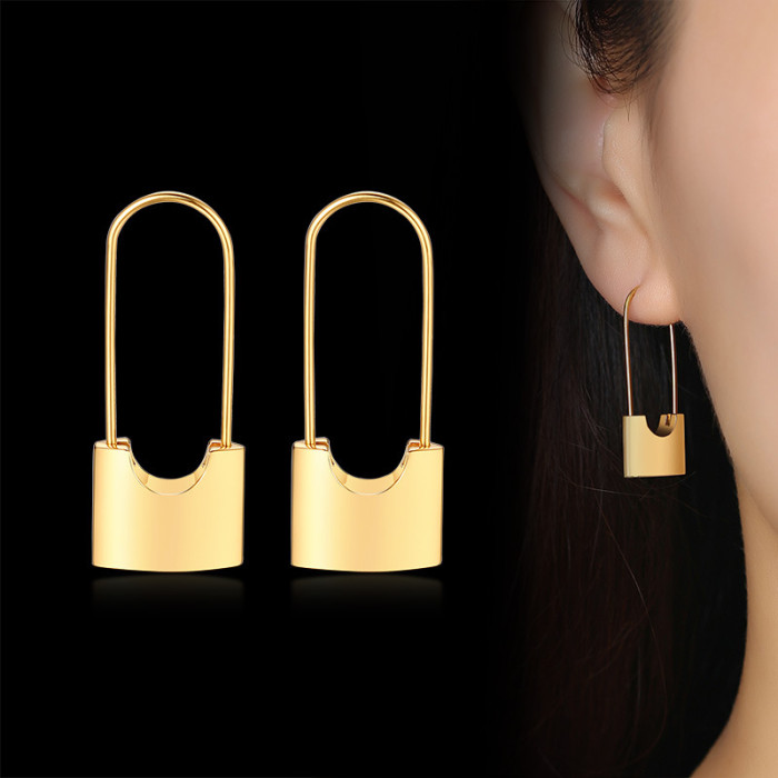 Wholesale Stainless Steel Lock Earring