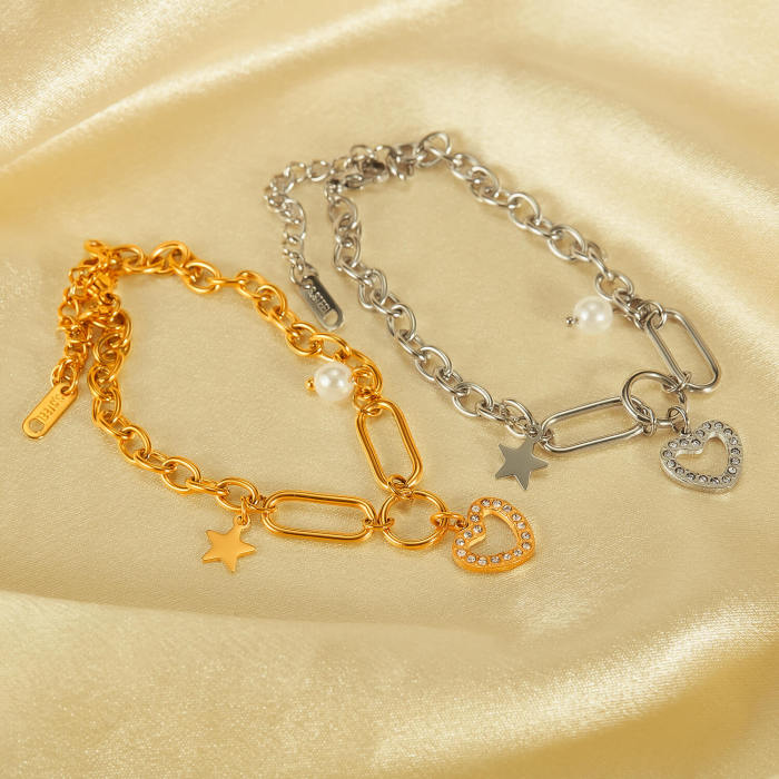 Wholesale Stainless Steel Bracelet with Love
