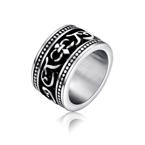 Wholesale Stainless Fleur De Lis Band Ring