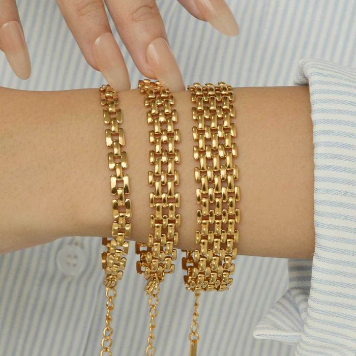 Wholesale Stainless Steel Strap Chain Bracelet