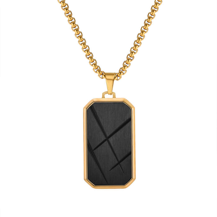 Wholesale Stainless Steel Geometric Chocolate Pendant