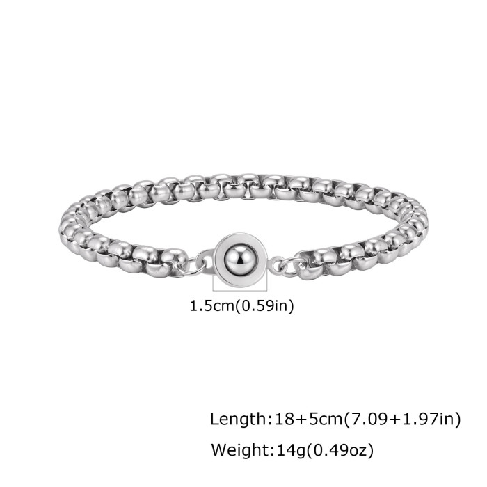Wholesale Stainless Steel Round Bead Bracelet