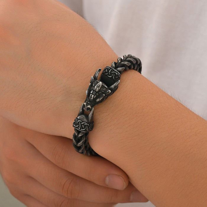 Wholesale Stainless Steel Dragon Head Bracelets