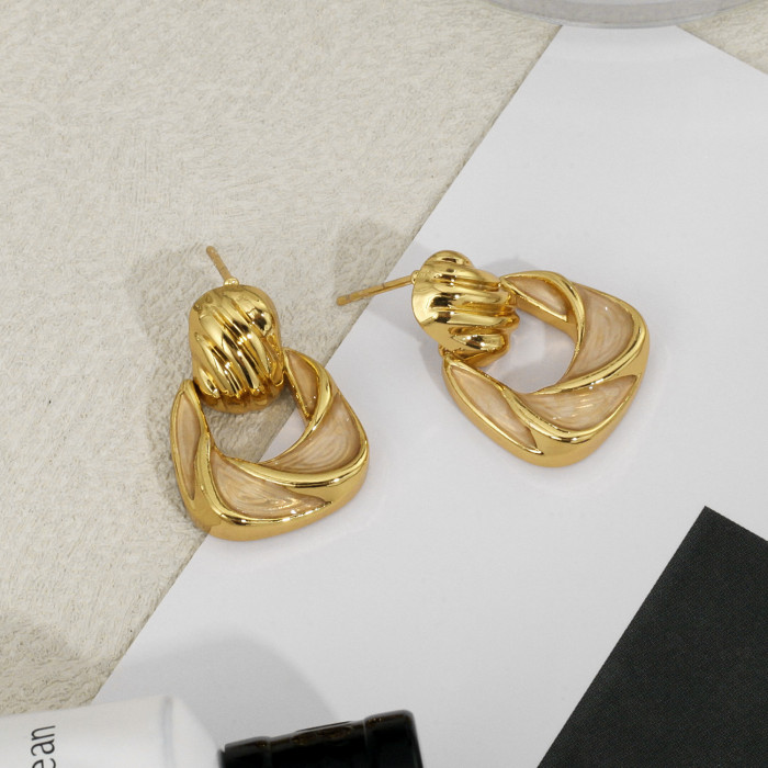 Wholesale Stainless Steel Fashion Simple Earrings