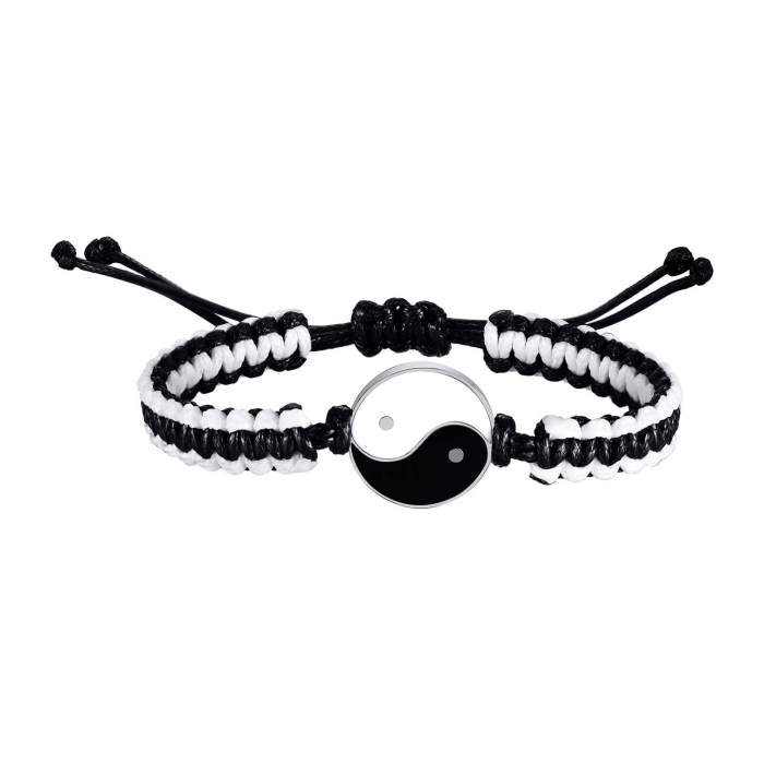 Wholesale Wax Rope Bracelet with Yinyang
