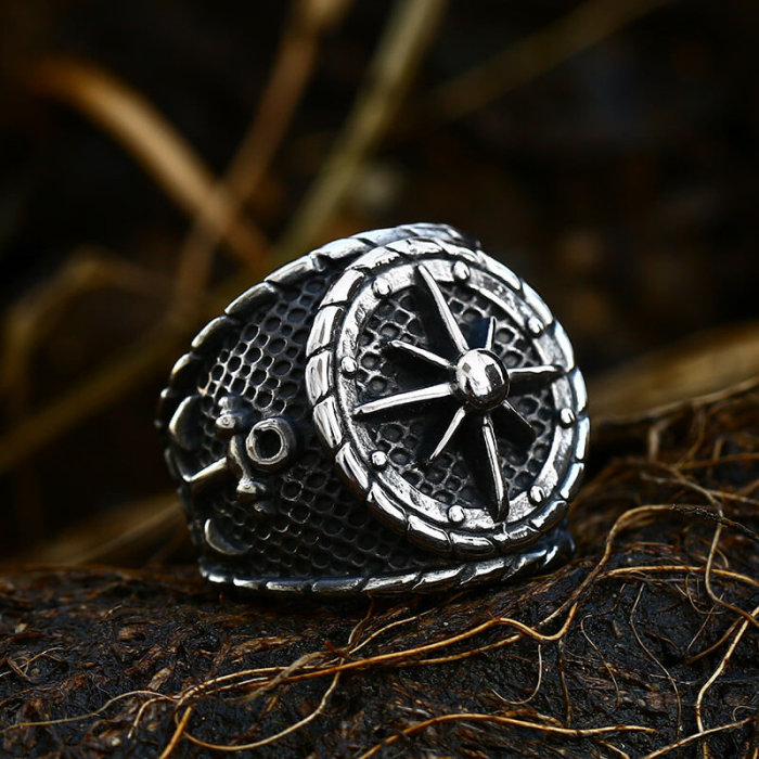 Wholesale Stainless Steel Mens Biker Rings