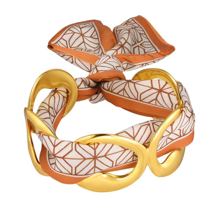 Wholesale Stainless Steel Silk Scarf Bangle