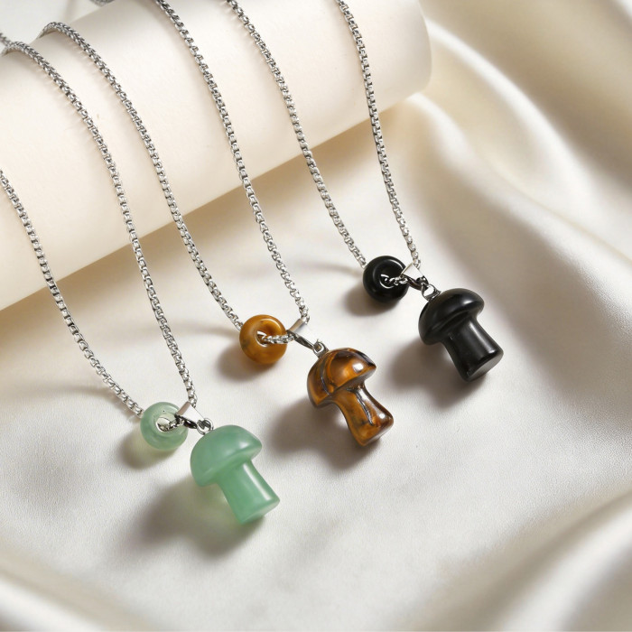 Wholesale Stainless Steel Mushroom Pendant