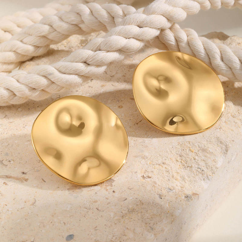 Wholesale Stainless Steel Round Stud Earrings