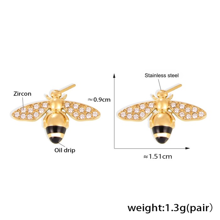 Wholesale Stainless Steel Bee Jewelry Set