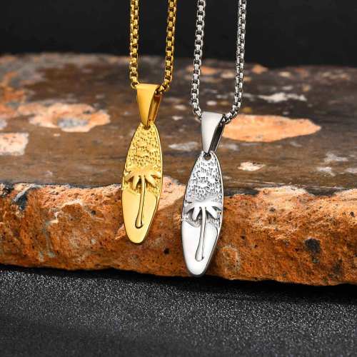 Wholesale Stainless Steel Coconut Tree Necklace