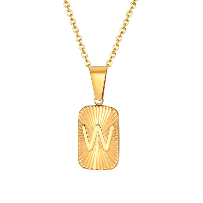 Wholesale Stainless Steel Alphabet Pendant