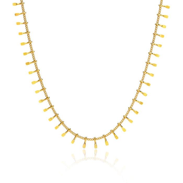 Wholesale Stainless Steel Discs Chain Necklace