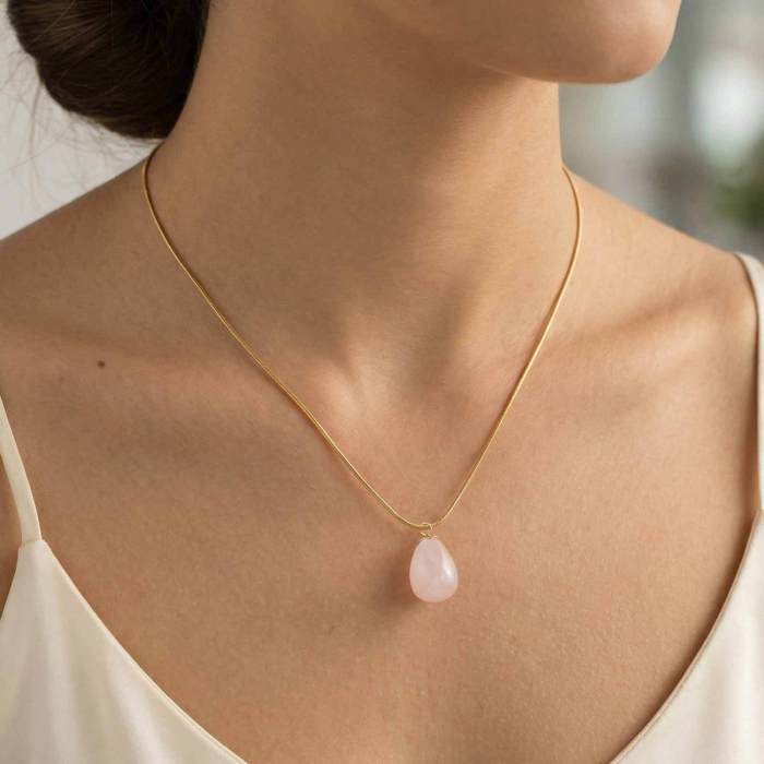 Wholesale Gold Plated Natural Stone Pendant
