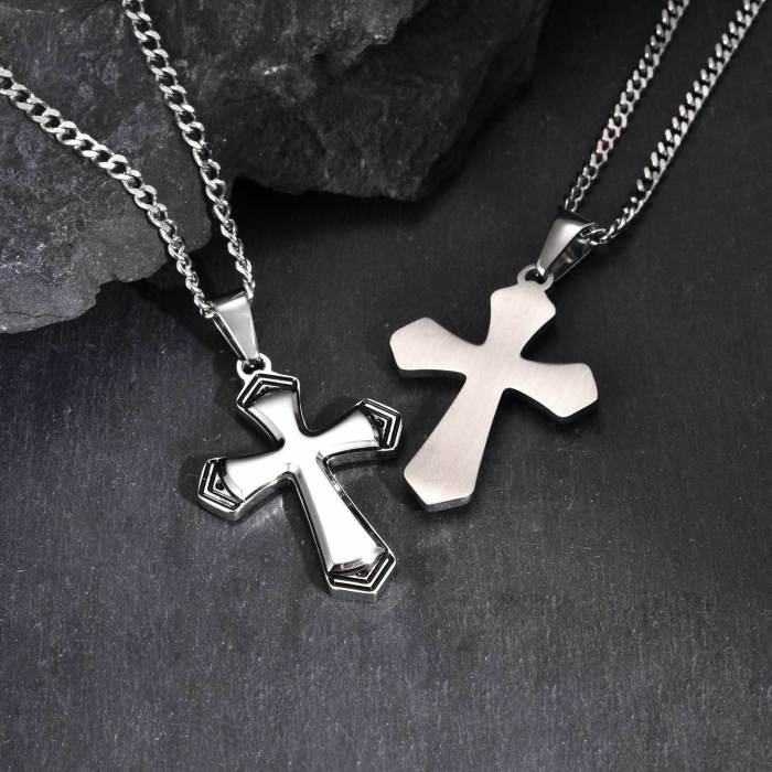 Wholesale Stainless Steel Cross Pendant Necklace