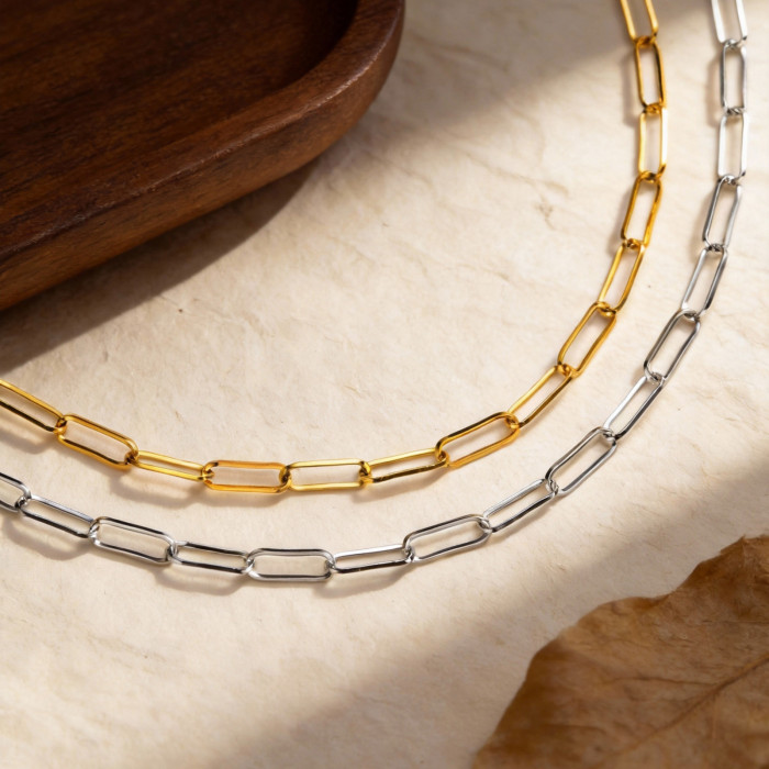 Wholesale Stainless Steel Paperclip Link Chain