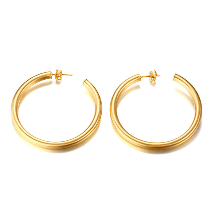 Wholesale Stainless Steel Thick Hoop Earrings