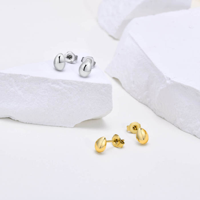 Wholesale Stainless Steel Teardrop Stud Earrings