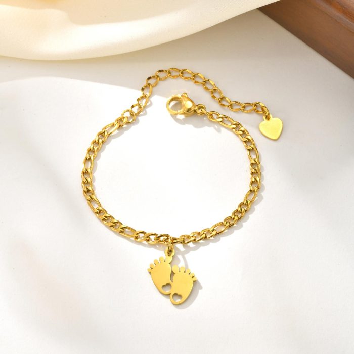 Wholesale Stainless Steel Kids Cute Anklet