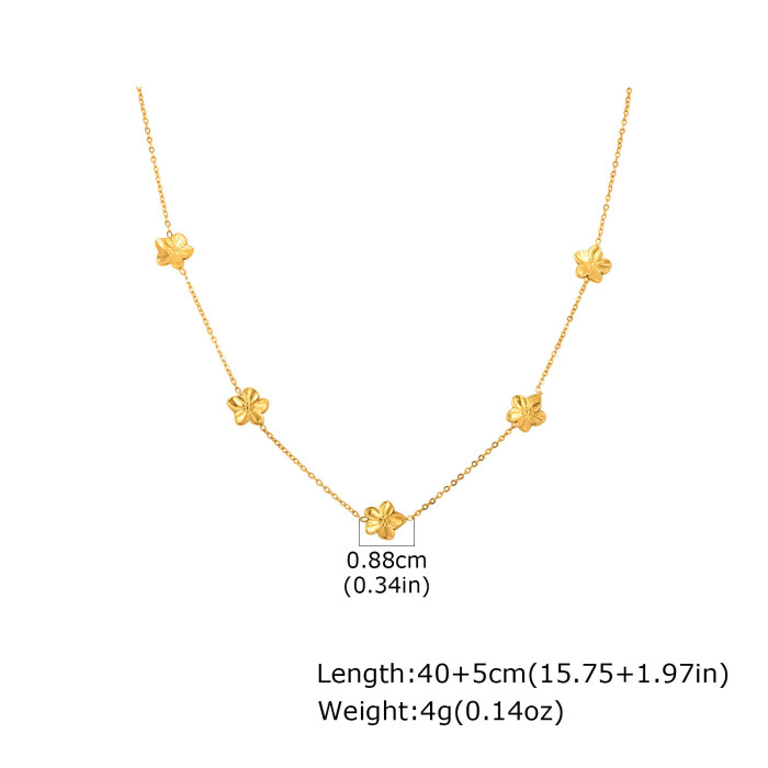 Wholesale Stainless Steel Girls Sweet Necklace