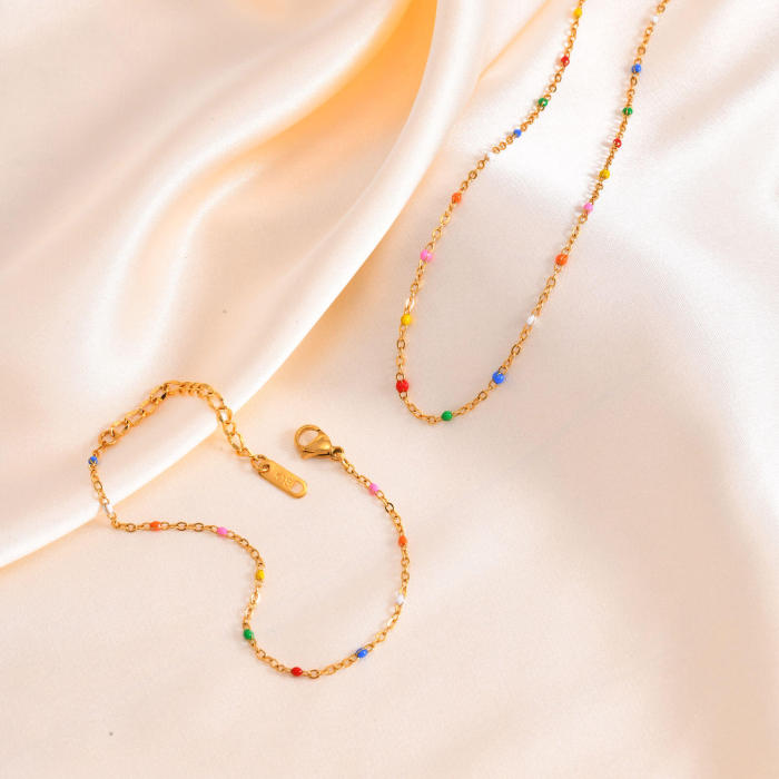 Wholesale Stainless Steel Millet Bead Bracelet