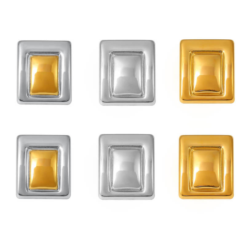 Wholesale Stainless Steel Framed- Stud Earrings