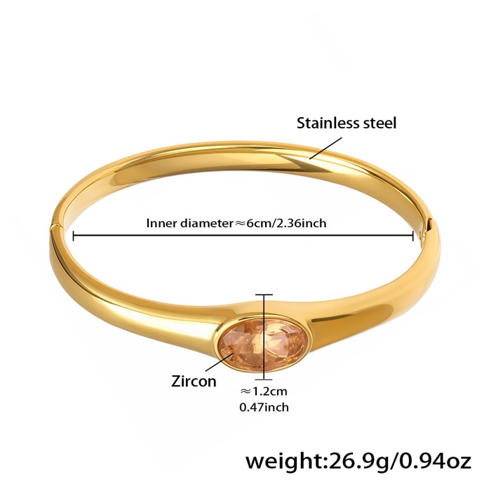 Wholesale Stainless Steel Gold Stackable Bangle Set