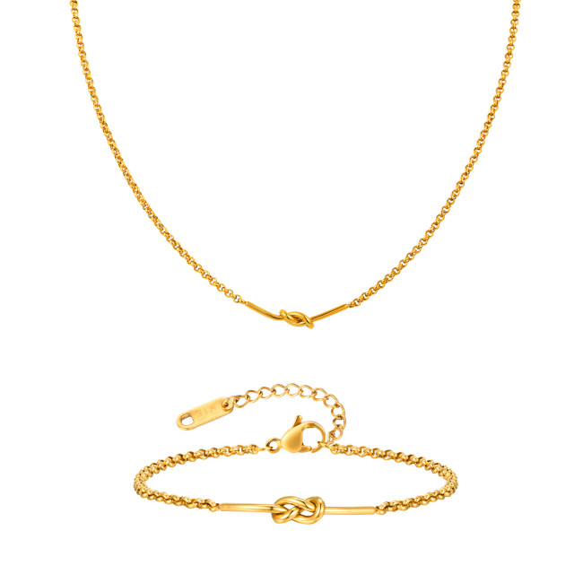 Wholesale Stainless Steel Belcher Rolo Chain Knot Bracelet