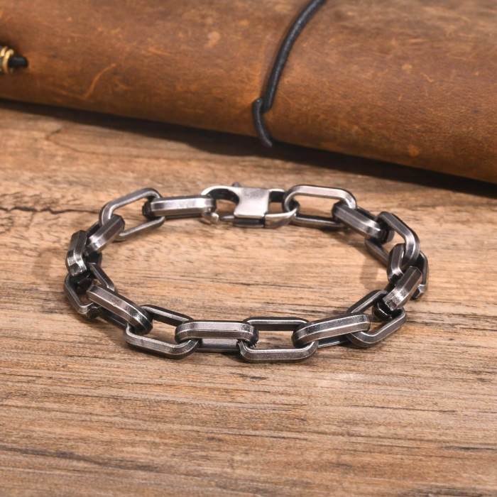 Wholesale Stainless Steel Chunky Paperclip Link Chain Bracelet
