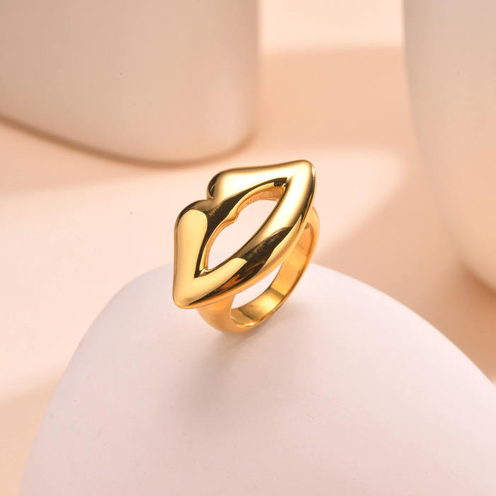 Wholesale Stainless Steel Lip Shaped Rings